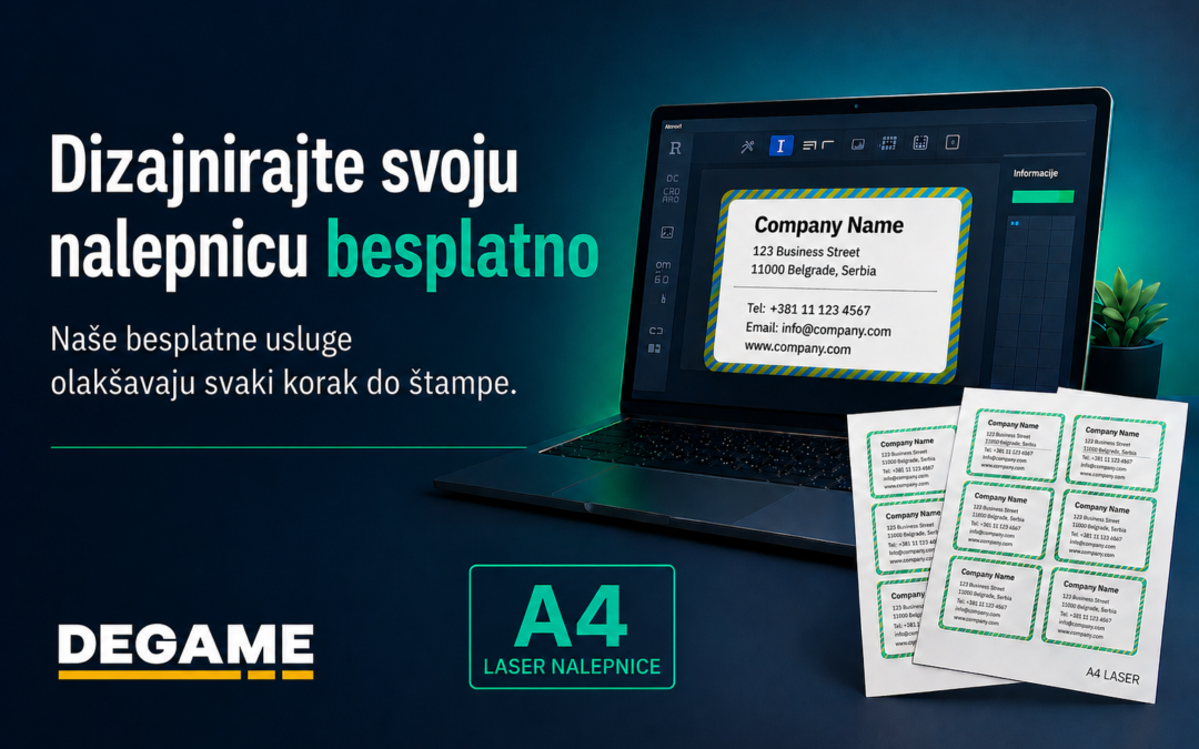 Dizajnirajte svoju A4 nalepnicu za nekoliko minuta